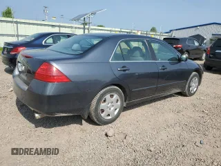 2007 Honda Accord LX with VIN 1HGCM56407A187500, listed as a Copart auction lot 58817065 with 51,020 mi miles and Salvage title. Bid and sale history available at DreamBid. Image 3.