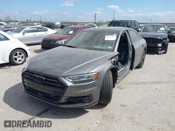 2019 Audi A8 L with VIN WAU8DAF89KN010314, listed as a IAAI auction lot 41767695 with 1 mi miles. Bid and sale history available at carsss.com. Image 17.