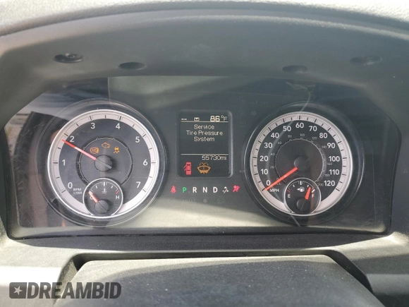 2022 Ram 1500 Tradesman with VIN 1C6RR7FG7NS199531, listed as a Copart auction lot 58174725 with 55,730 mi miles and Salvage title. Bid and sale history available at DreamBid. Image 9.