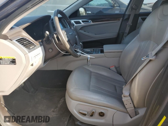 2017 Genesis G80 3.8L with VIN KMHGN4JE9HU185814, listed as a Copart auction lot 70239184 with 90,836 mi miles and Salvage Title. Bid and sale history available at carsss.com. Image 7.