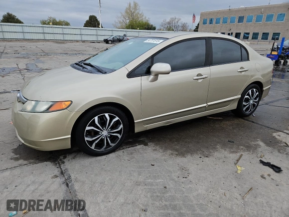 2008 Honda Civic LX with VIN 1HGFA16558L069651, listed as a Copart auction lot 54701515 with 169,910 mi miles and Clean Title. Bid and sale history available at DreamBid. Image 1.