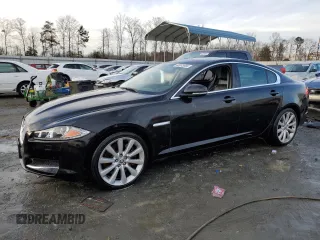 2013 Jaguar XF V6 SC with VIN SAJWJ0EF4D8S72824, listed as a Copart auction lot 42003865 with 65,280 mi miles and Salvage Title. Bid and sale history available at carsss.com. Image 1.