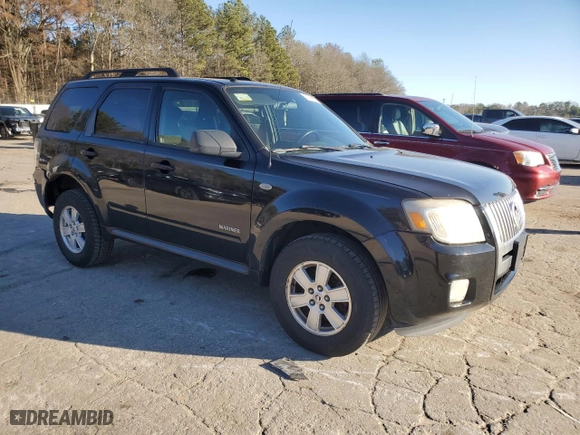 2008 Mercury Mariner with VIN 4M2CU81Z88KJ45620, listed as a Copart auction lot 45960965 with 201,112 mi miles and Salvage Title. Bid and sale history available at carsss.com. Image 4.