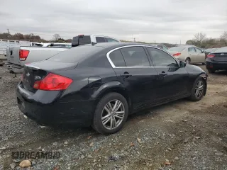 2012 Infiniti G25 x with VIN JN1DV6AR3CM730374, listed as a Copart auction lot 80447524 with 173,462 mi miles and Salvage Title. Bid and sale history available at carsss.com. Image 3.