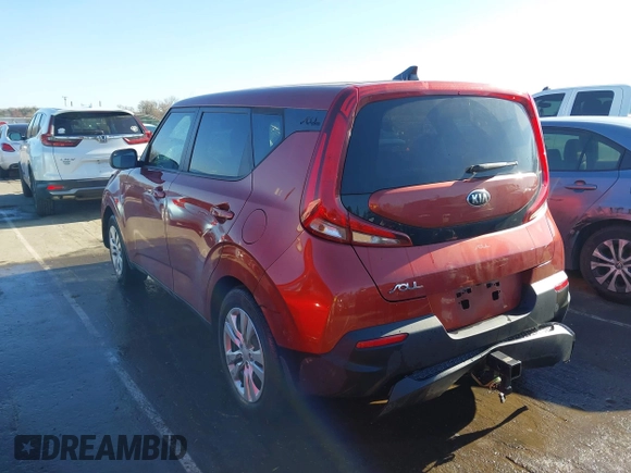 2020 Kia Soul S with VIN KNDJ23AU2L7117902, listed as a IAAI auction lot 41759979 with 59,764 mi miles. Bid and sale history available at carsss.com. Image 3.