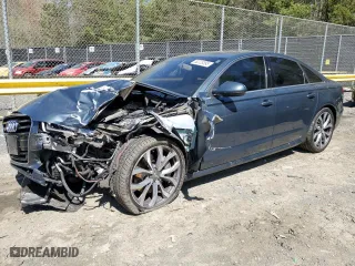 2014 Audi A6 3.0T Prestige with VIN WAUHGAFCXEN115962, listed as a Copart auction lot 52228395 with 134,622 mi miles and Salvage Title. Bid and sale history available at carsss.com. Image 1.