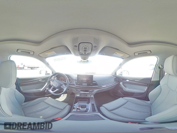 2021 Audi Q5 Premium Plus with VIN WA1BAAFYXM2051891, listed as a Copart auction lot 52320605 with 26,747 mi miles and Salvage Title. Bid and sale history available at carsss.com. Image 14.