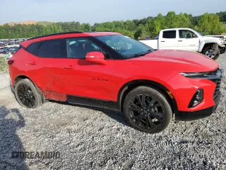 2019 Chevrolet Blazer RS with VIN 3GNKBERS7KS687307, listed as a Copart auction lot 55068695 with 106,875 mi miles and Salvage title. Bid and sale history available at DreamBid. Image 4.