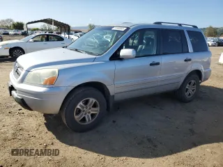 2003 Honda Pilot EX with VIN 2HKYF18633H607078, listed as a Copart auction lot 51830565 with 197,338 mi miles and Salvage Title. Bid and sale history available at DreamBid. Image 1.