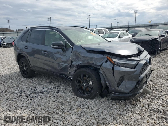 2024 Toyota RAV4 Hybrid XSE with VIN JTME6RFV8RD553156, listed as a Copart auction lot 50163185 with 10,559 mi miles and Salvage Title. Bid and sale history available at carsss.com. Image 4.