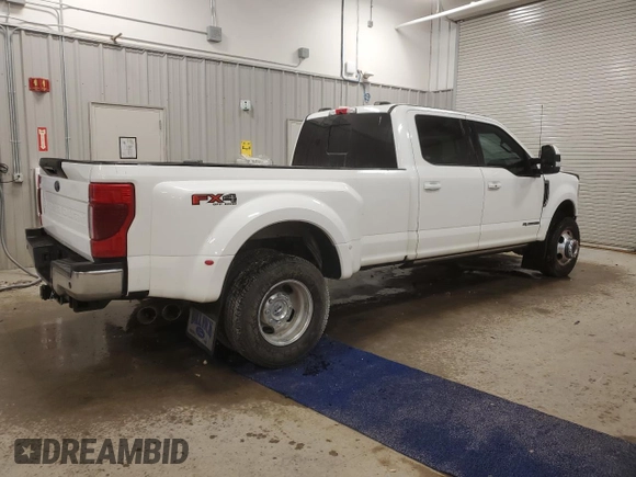 2022 Ford F-350 XL with VIN 1FT8W3DT7NEG24296, listed as a Copart auction lot 46911675 with 42,076 mi miles and Salvage Title. Bid and sale history available at DreamBid. Image 3.