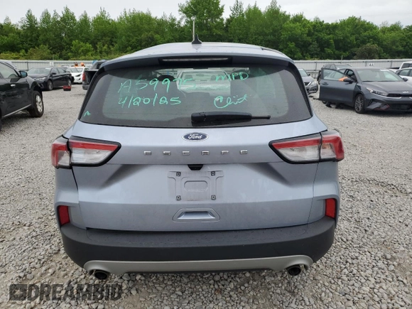 2022 Ford Escape S z VIN 1FMCU0F67NUA59975, wystawiony jako Copart lot #54221615 z przebiegiem Nie podano mil oraz Szkoda całkowita • Salvage title. Historia ofert i sprzedaży dostępna na DreamBid. Obrazek 6.