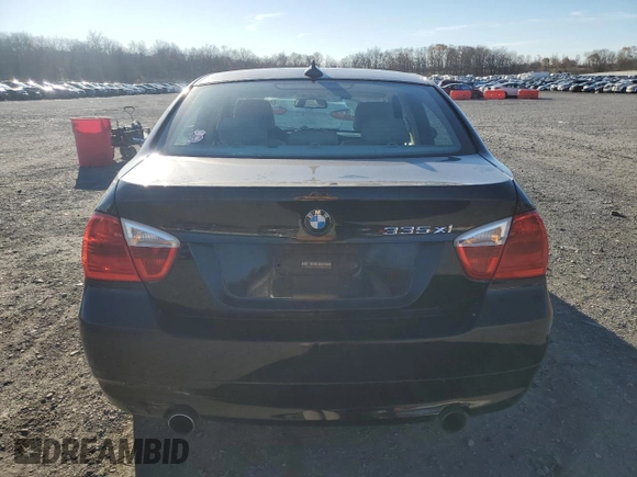 2007 BMW 3 Series 335xi with VIN WBAVD53547A008585, listed as a Copart auction lot 80613074 with 197,368 mi miles and Clean Title. Bid and sale history available at carsss.com. Image 6.