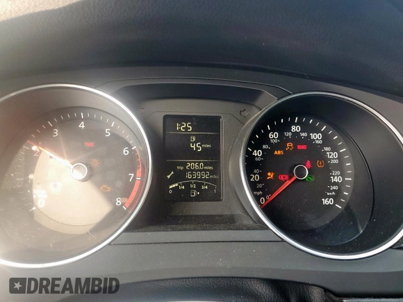 2015 Volkswagen Jetta S with VIN 3VW2K7AJ6FM293411, listed as a Copart auction lot 59018885 with 163,992 mi miles and Salvage title. Bid and sale history available at DreamBid. Image 9.