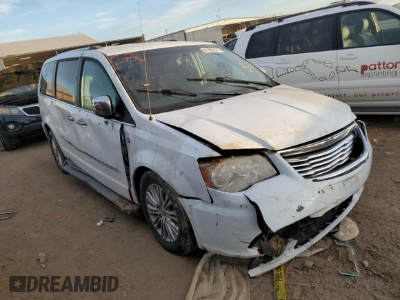 2014 Chrysler Town & Country Touring-L with VIN 2C4RC1CG7ER310737, listed as a Copart auction lot 81495244 with 129,021 mi miles and Salvage Title. Bid and sale history available at carsss.com. Image 4.