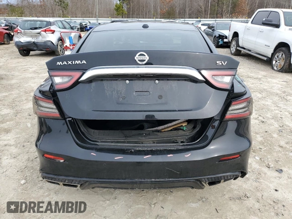 2020 Nissan Maxima SV with VIN 1N4AA6CV5LC362944, listed as a Copart auction lot 47292135 with 108,128 mi miles and Salvage Title. Bid and sale history available at carsss.com. Image 6.