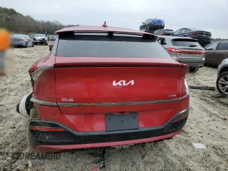2024 Kia EV6 GT-Line with VIN KNDC44LA5R5169413, listed as a Copart auction lot 86219244 with 9,753 mi miles and Salvage Title. Bid and sale history available at carsss.com. Image 6.