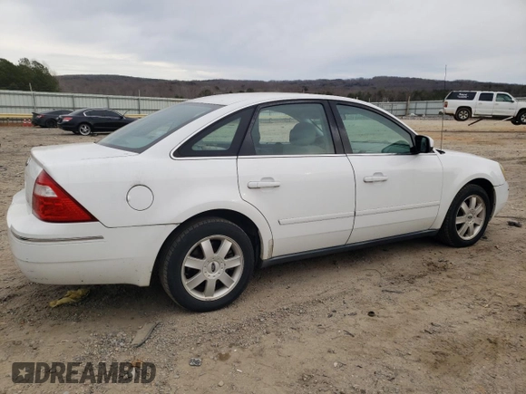 2005 Ford Five Hundred SE z VIN 1FAFP231X5G165841, wystawiony jako Copart lot #43117535 z przebiegiem 154 874 mil mil oraz Czysty tytuł • Clean title. Historia ofert i sprzedaży dostępna na DreamBid. Obrazek 3.