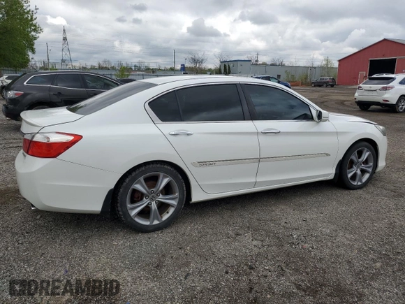 2015 Honda Accord Sport with VIN 1HGCR2F53FA805819, listed as a Copart auction lot 55057015 with 181,768 mi miles and Clean Title. Bid and sale history available at DreamBid. Image 3.