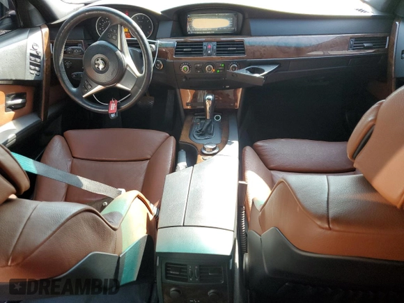 2007 BMW 5 Series 550i with VIN WBANB53587CP08507, listed as a Copart auction lot 51132315 with 119,841 mi miles and Salvage Title. Bid and sale history available at DreamBid. Image 8.