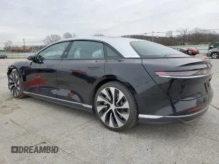 2023 Lucid Air Touring with VIN 50EA1TEA3PA003723, listed as a Copart auction lot 45769105 with 0 mi miles and Salvage Title. Bid and sale history available at carsss.com. Image 2.
