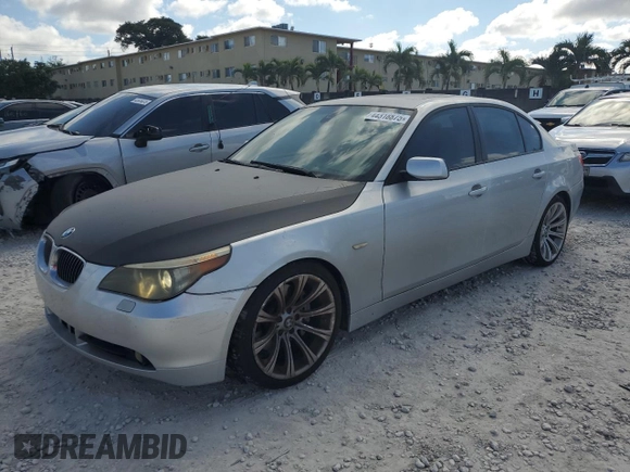 2007 BMW 5 Series 550i with VIN WBANB53527CP07613, listed as a Copart auction lot 44318875 with 119,990 mi miles and Clean Title. Bid and sale history available at DreamBid. Image 1.