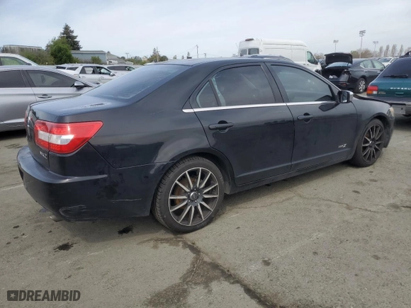 2007 Lincoln MKZ with VIN 3LNHM26T57R620658, listed as a Copart auction lot 49926655 with 186,084 mi miles and Clean Title. Bid and sale history available at carsss.com. Image 3.