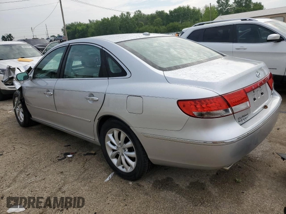 2008 Hyundai Azera Limited with VIN KMHFC46F38A332276, listed as a Copart auction lot 58867055 with Not provided miles and Salvage title. Bid and sale history available at DreamBid. Image 2.