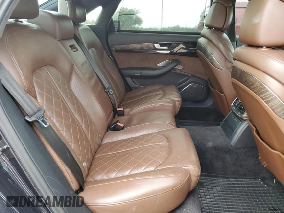 2015 Audi A8 L 4.0T with VIN WAU32AFD1FN000783, listed as a Copart auction lot 89306805 with 115,241 mi miles and Salvage Title. Bid and sale history available at carsss.com. Image 10.