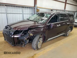2025 Hyundai Palisade SEL z VIN KM8R24GE1SU826762, wystawiony jako Copart lot #47082835 z przebiegiem 19 482 mil mil oraz Nie do naprawy. Historia ofert i sprzedaży dostępna na DreamBid. Obrazek 1.