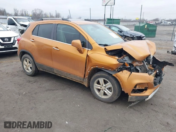 2017 Chevrolet Trax LT with VIN 3GNCJLSB2HL160221, listed as a IAAI auction lot 41187933 with 150,318 mi miles and . Bid and sale history available at DreamBid. Image 1.