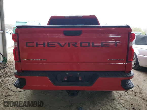 2020 Chevrolet Silverado 1500 Custom with VIN 3GCPWBEH5LG184312, listed as a Copart auction lot 47533745 with 82,003 mi miles and Salvage Title. Bid and sale history available at carsss.com. Image 6.
