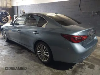 2019 Infiniti Q50 Luxe with VIN JN1EV7AR8KM591111, listed as a IAAI auction lot 41773860 with 87,027 mi miles and . Bid and sale history available at carsss.com. Image 3.