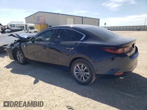 2025 Mazda 3 S with VIN 3MZBPAAM6SM455847, listed as a Copart auction lot 50470785 with Not Provided miles and Salvage Title. Bid and sale history available at DreamBid. Image 2.