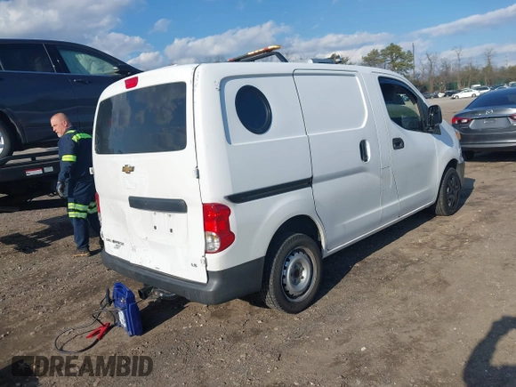 2018 Chevrolet City Express Cargo LS with VIN 3N63M0YN4JK696595, listed as a IAAI auction lot 41881458 with 55,826 mi miles and . Bid and sale history available at DreamBid. Image 4.