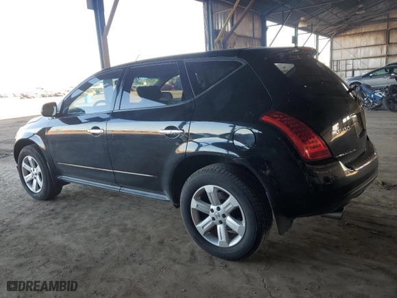 2006 Nissan Murano SL with VIN JN8AZ08W36W516110, listed as a Copart auction lot 50100205 with 122,897 mi miles and Clean Title. Bid and sale history available at carsss.com. Image 2.