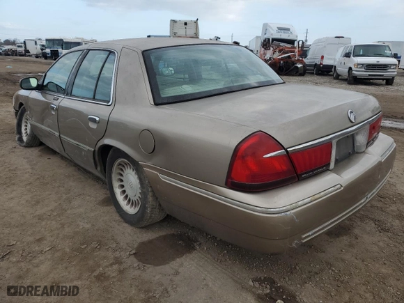 2001 Mercury Grand Marquis LS with VIN 2MEFM75W91X657949, listed as a Copart auction lot 87427734 with 142,561 mi miles and Salvage Title. Bid and sale history available at carsss.com. Image 2.