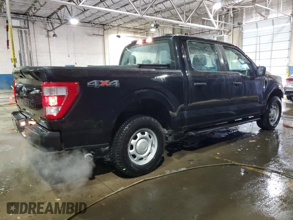 2022 Ford F-150 XL with VIN 1FTEW1EP0NKD52121, listed as a Copart auction lot 46097955 with 69,185 mi miles and Clean Title. Bid and sale history available at carsss.com. Image 3.