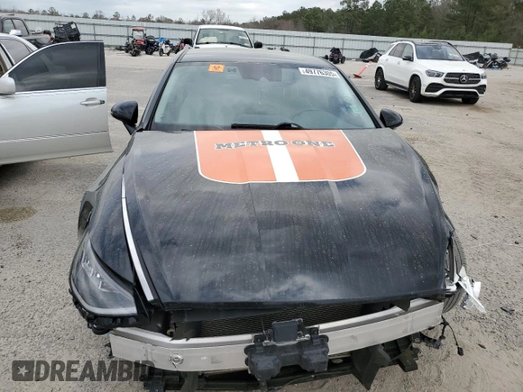 2023 Hyundai Sonata SEL with VIN KMHL64JA2PA272544, listed as a Copart auction lot 49776305 with 82,469 mi miles and Salvage Title. Bid and sale history available at DreamBid. Image 5.