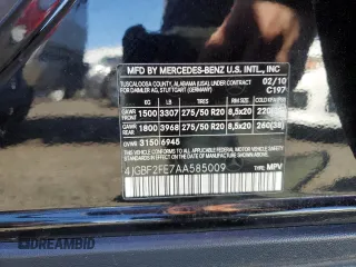 2010 Mercedes-Benz GL-Class GL 350 BlueTEC with VIN 4JGBF2FE7AA585009, listed as a Copart auction lot 47439795 with 142,540 mi miles and Clean Title. Bid and sale history available at carsss.com. Image 13.