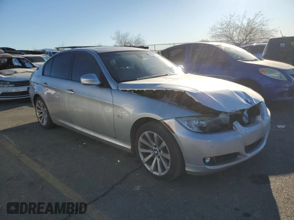 2009 BMW 3 Series 328i with VIN WBAPH73589E128233, listed as a Copart auction lot 88367785 with 63,142 mi miles and Salvage title. Bid and sale history available at DreamBid. Image 4.