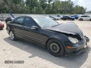 2007 Mercedes-Benz C 230 Sport with VIN WDBRF52H17E027385, listed as a Copart auction lot 54379815 with Not Provided miles and Salvage Title. Bid and sale history available at DreamBid. Image 4.