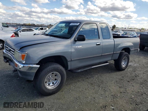 1995 Toyota T100 z VIN JT4VD22E1S0016497, wystawiony jako Copart lot #44385205 z przebiegiem 190 432 mil mil oraz Szkoda całkowita • Salvage title. Historia ofert i sprzedaży dostępna na DreamBid. Obrazek 1.