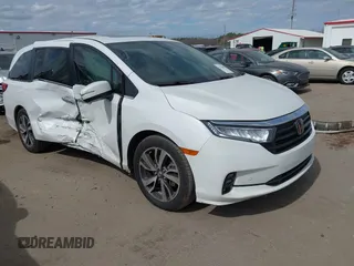 2022 Honda Odyssey Touring with VIN 5FNRL6H84NB062604, listed as a IAAI auction lot 41724006 with 41,351 mi miles and . Bid and sale history available at DreamBid. Image 1.