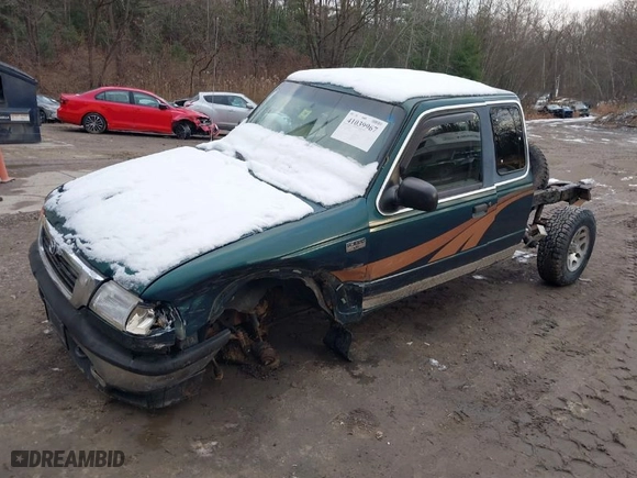 1998 Mazda B-Series 4WD Truck SE with VIN 4F4ZR17U6WTM11767, listed as a IAAI auction lot 41039967 with 187,210 mi miles. Bid and sale history available at carsss.com. Image 2.