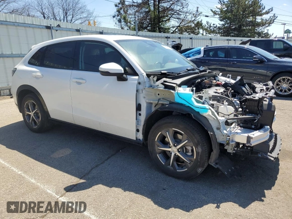 2024 Honda HR-V EX-L with VIN 3CZRZ2H70RM708599, listed as a Copart auction lot 53356745 with 18,419 mi miles and Salvage title. Bid and sale history available at DreamBid. Image 4.