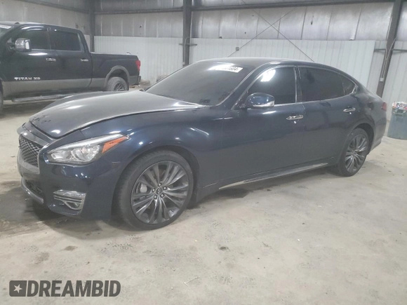 2017 Infiniti Q70 3.7 z VIN JN1BY1PR8HM210381, wystawiony jako Copart lot #81301604 z przebiegiem 109 797 mil mil oraz Szkoda całkowita • Salvage title. Historia ofert i sprzedaży dostępna na DreamBid. Obrazek 1.
