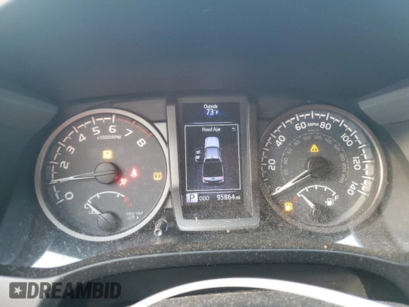 2018 Toyota Tacoma SR5 with VIN 5TFAZ5CN5JX055759, listed as a Copart auction lot 51343825 with 95,864 mi miles and Salvage Title. Bid and sale history available at DreamBid. Image 9.