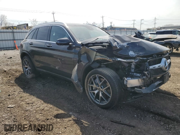 2022 Mercedes-Benz GLC 300 with VIN W1N0G8EB9NV398834, listed as a Copart auction lot 52667435 with 12,018 mi miles and Salvage Title. Bid and sale history available at DreamBid. Image 4.