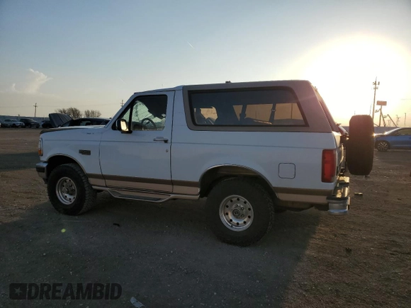 1996 Ford Bronco Custom with VIN 1FMEU15H2TLA52176, listed as a Copart auction lot 50829335 with 204,411 mi miles and Salvage Title. Bid and sale history available at carsss.com. Image 2.